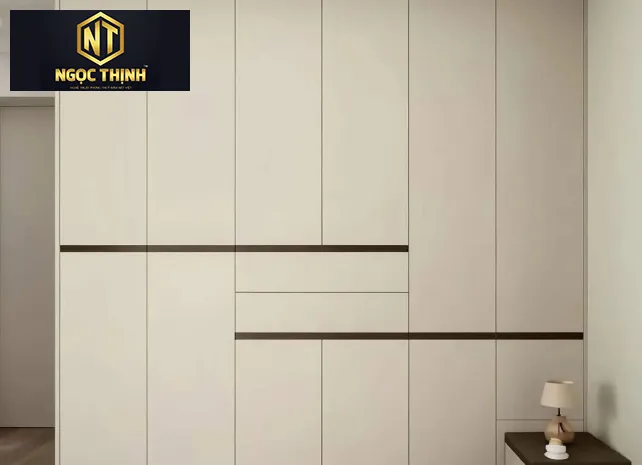 TỦ QUẦN ÁO GỖ MDF PHỦ MELAMINE MẪU 15